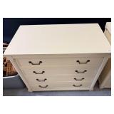 Cream Finish Chest of Drawers Nightstand