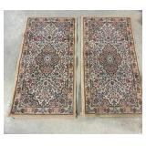 (2) Cream Colored Runners 45" x 24"