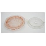 Anchor Hocking Open Rose Serving Dish &