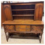 Antique Oak English Jacobean Style Welsh Plate