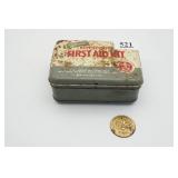 Boy Scout First Aid Kit and Token