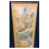 Qui Ying Chinese Village and Jade Cave Print