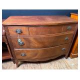 Mahogany Federal Style Serpentine Dresser
