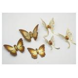 Brass Butterfly Wall Hangers