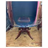 Craftique Regency Style Banded Mahogany Side
