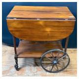 Vintage Mahogany Teacart