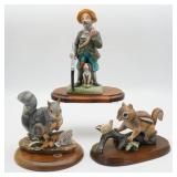 Vintage Old Time Hunter, Homco Squirrel Figurine,