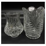 Portico Vase & Block Olympic Lead Crystal Shade