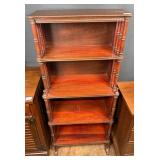 Mahogany Etagere Bookcase