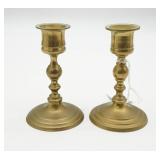 Pair of Brass Candlestick Holders