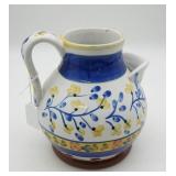 Blue White Yellow Bella Casa by Ganz Pitcher
