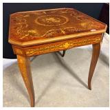 Italian Inlaid Game Table ~  See All Photos