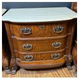 Quarter Sawn Oak Serpentine Nightstand
