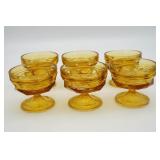Anchor Hocking Fairfield Amber Glass Sherbet