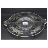 Silver Overlay Serving Dish