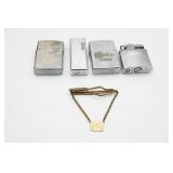 Lighters Some Zippo & Monogrammed Gold Tone