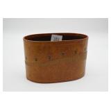 Vintage Faux Leather Desk Caddy
