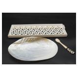 Mother of Pearl Seashell Dish, Harman Christmas