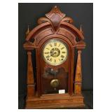 Antique Walnut Mantle Clock