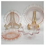 Pink Depression Anchor Hocking Old Colony 3pcs