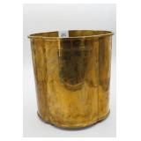 Vintage Asian Chinoiserie Brass Waste Basket