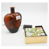 Heart Shape Bowl w/Battery Operated Lights &