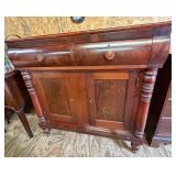 Antique Mahogany Empire Style Sideboard
