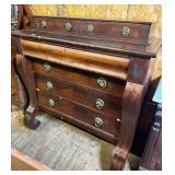 Antique Mahogany Empire Style Chest of Drawers