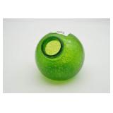 Green Bubble Glass Vase