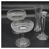 Crystal Clear Glass Lot (4 Pcs)