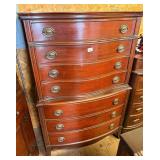 Mahogany Bow Front Dresser