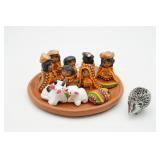 Guatemalan Nativity Scene & Hedgehog