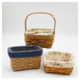 (2) Longaberger Baskets & Taskets Renaissance