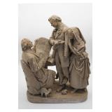 John Rogers Coming to the Parson Sculpture Plaster