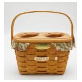 Longaberger Dresden Wine Bottle Basket
