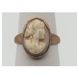 10kt YG Cameo Ring