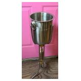 MCM Art Deco Style Champagne Bucket on Stand