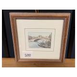 Venice Scene Framed Print