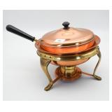 Vintage Copper and Brass Chafing Dish