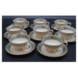 Lenox Autumn Cups & Saucers (8)