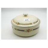 Hall China Casserole Dish Blue Bouquet