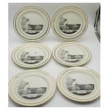 (6) Corinth Baptist Church 1991 Collector Plates