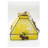 Stained Glass Hanging Fruit Theme Light Fixture
