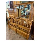 Maple Bedroom Suite ~ Bed, Nightstand,