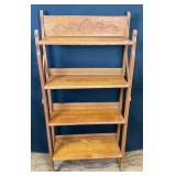 Antique Oak Folding Bookcase