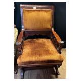 Antique Victorian Platform Rocker