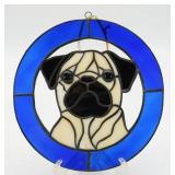 Stained Glass Pug Suncatcher