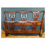 Mahogany Chippendale Style Bed Full Size