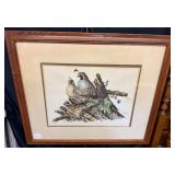 California Quail Print Signed & Numbered by