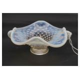 Fenton Hobnail Moonstone Trinket Bowl